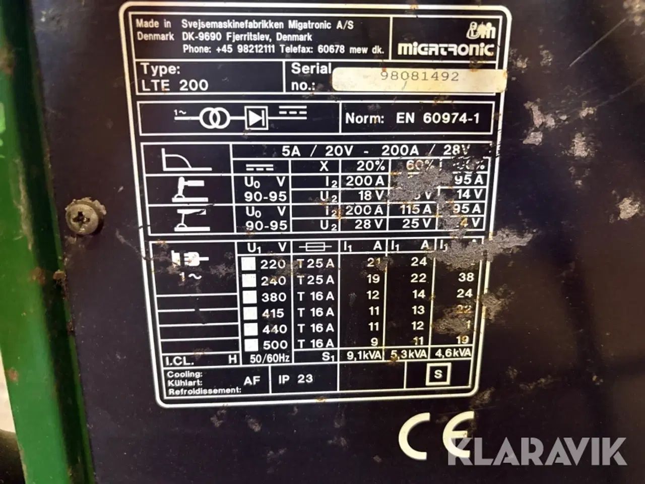 Billede 8 - Svejsemaskine Micatronic LTE200L, LTE140TX, LTE140L
