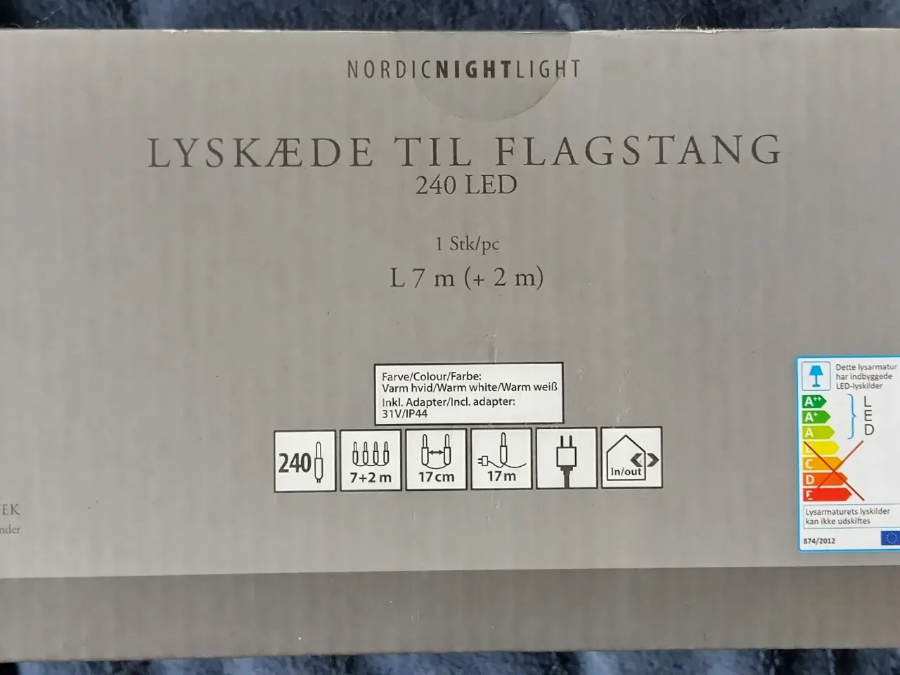 Billede 4 - Lyskæde til Flagstang 240 LED