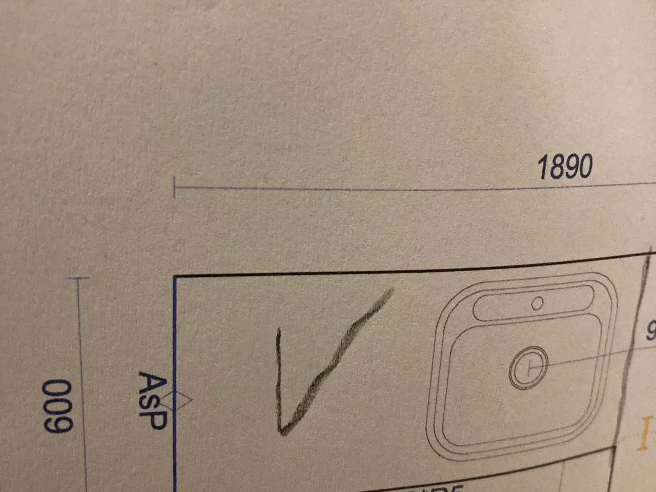 Billede 3 - Et lille parti bordplader med vaske