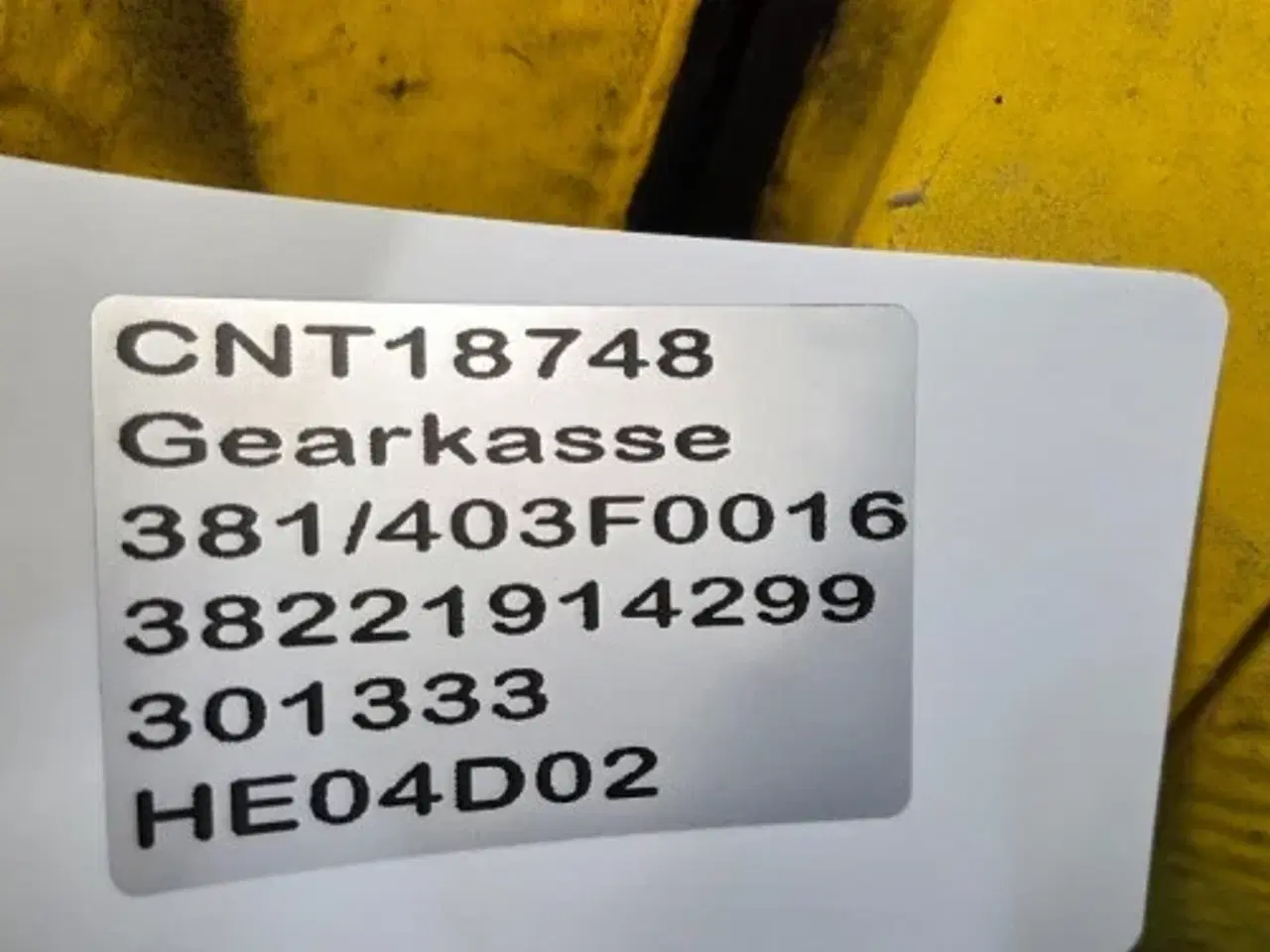 Billede 12 - Gearkasse 381/403F0016