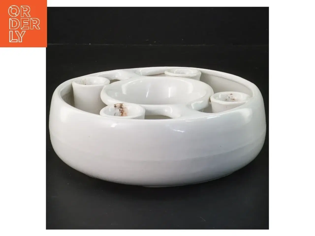 Billede 1 - Rund lysestage med fire holdere (str. Ø 18 cm)