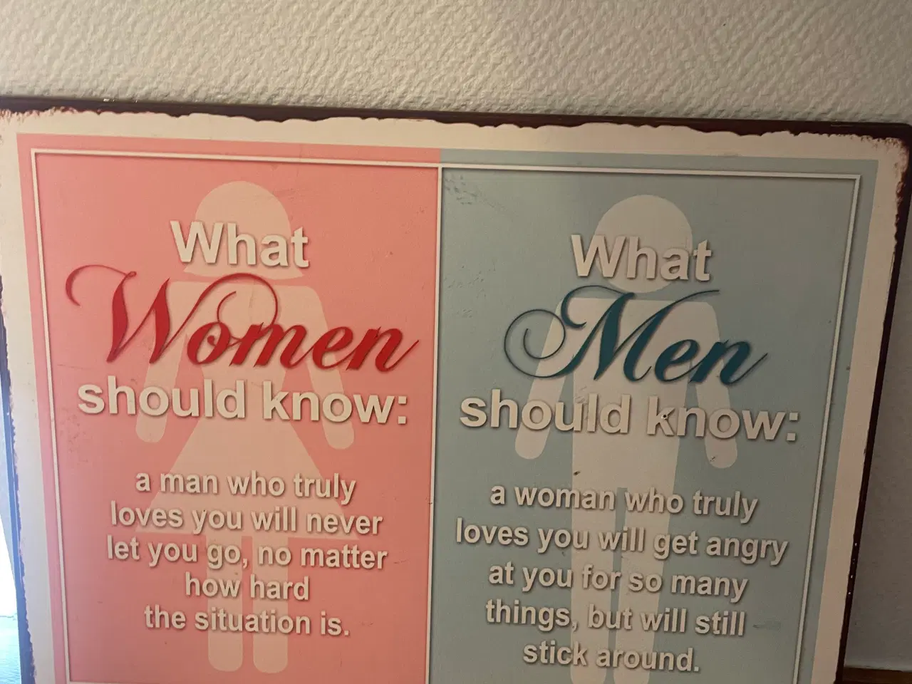 Billede 1 - Blik skilt woman and Men
