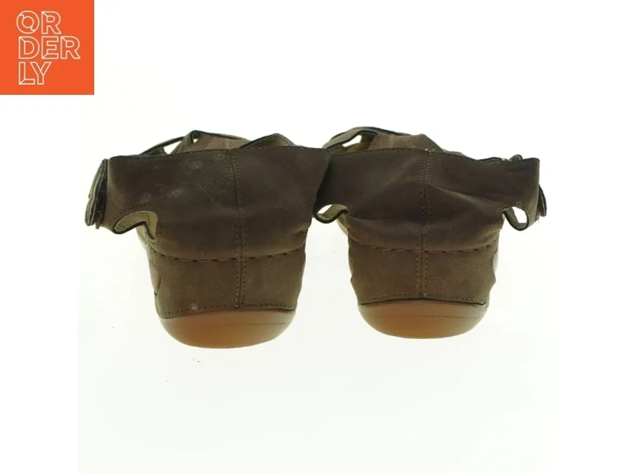 Billede 2 - Brune læder sandaler (str. 43)