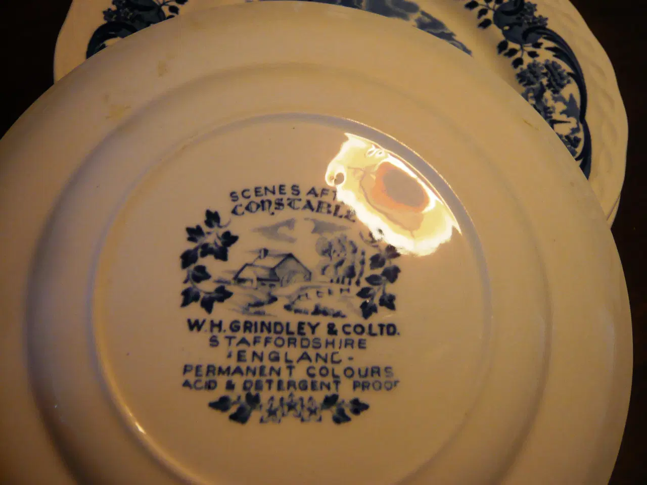 Billede 16 - Engelsk porcelæn/fajance i blå