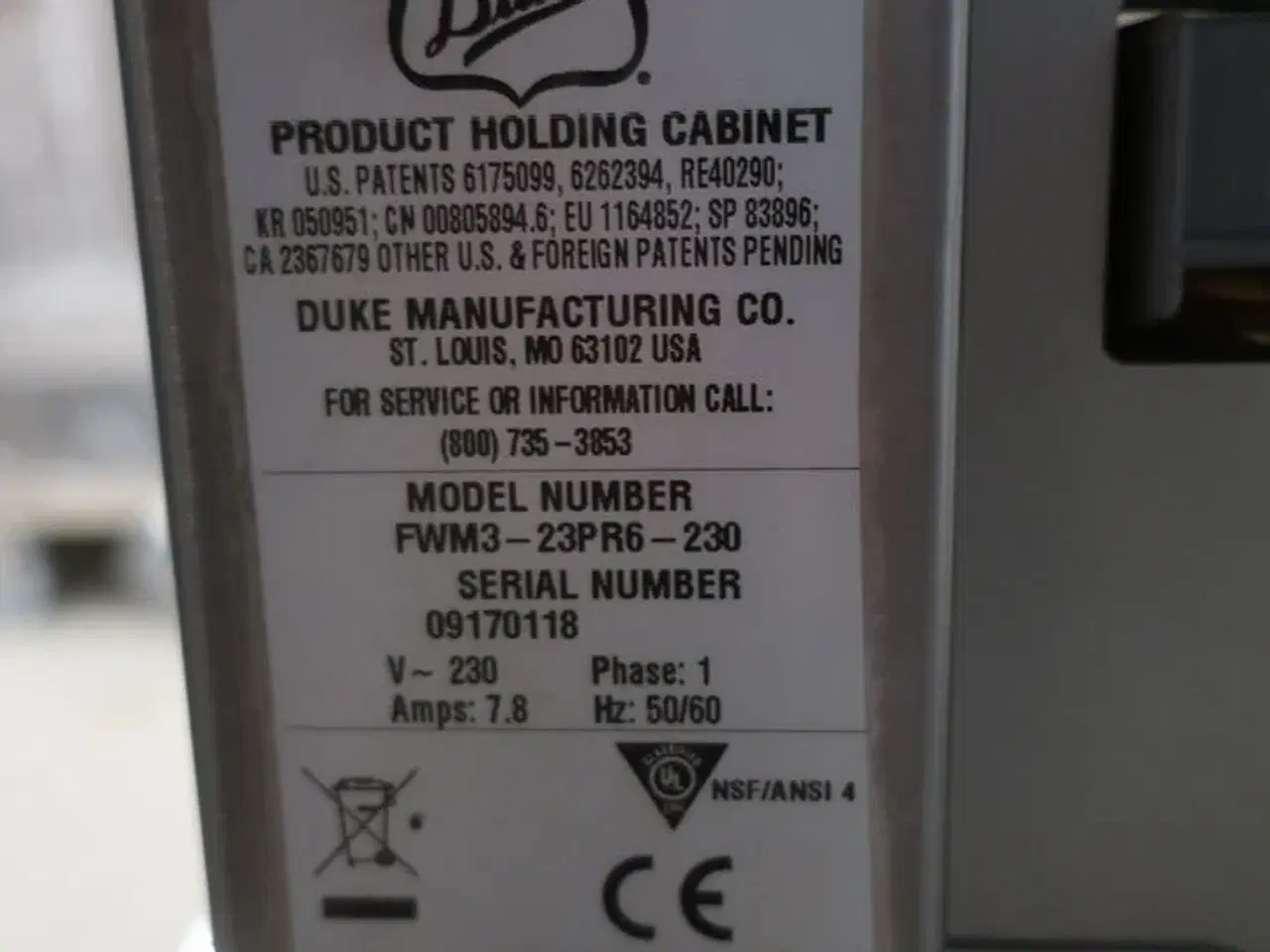 Billede 3 - Varmeskab DUKE FWM3-23PR6-230