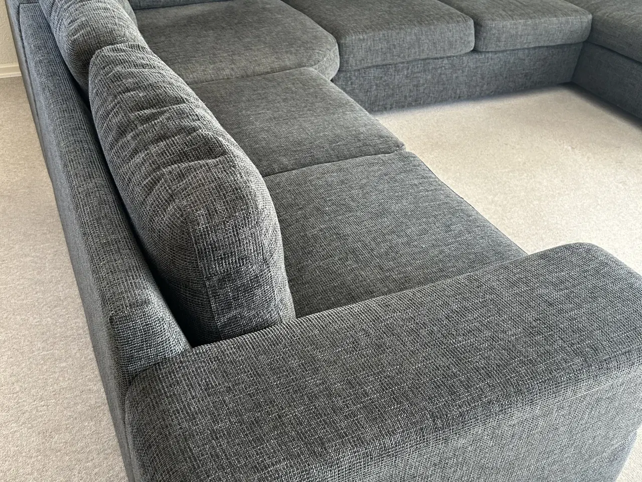 Billede 5 - U-formet sofa antracitgrå