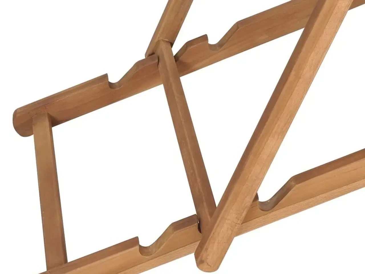 Billede 7 - Foldbar strandstol massivt teaktræ grå