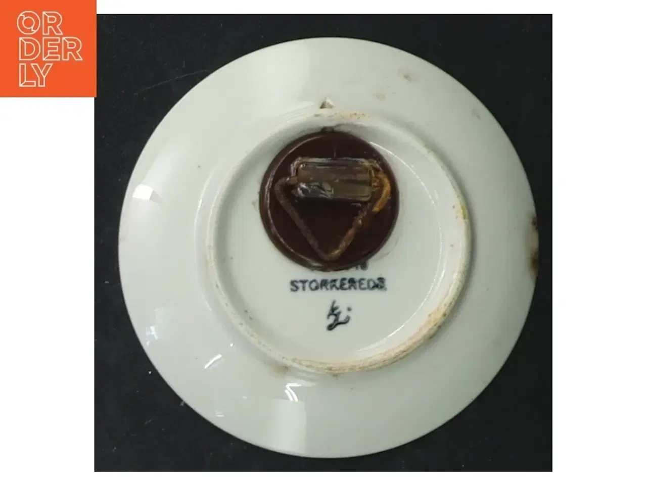 Billede 3 - Blå og hvid dekorativ porcelænstallerken (str. Ø. 8 cm)