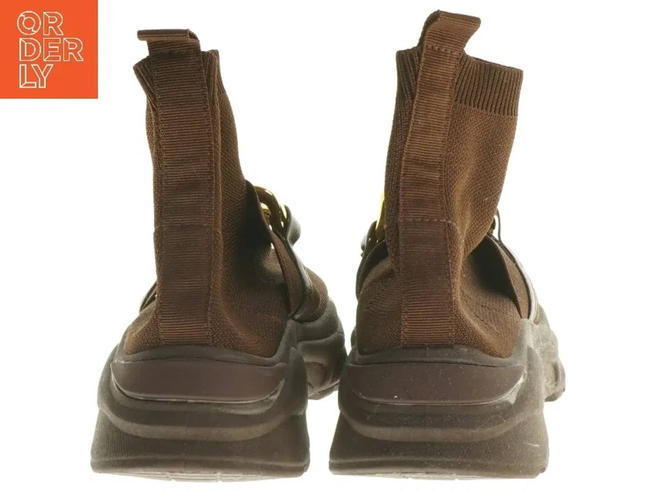 Billede 2 - Brune støvler med kædedetalje (str. 39 )