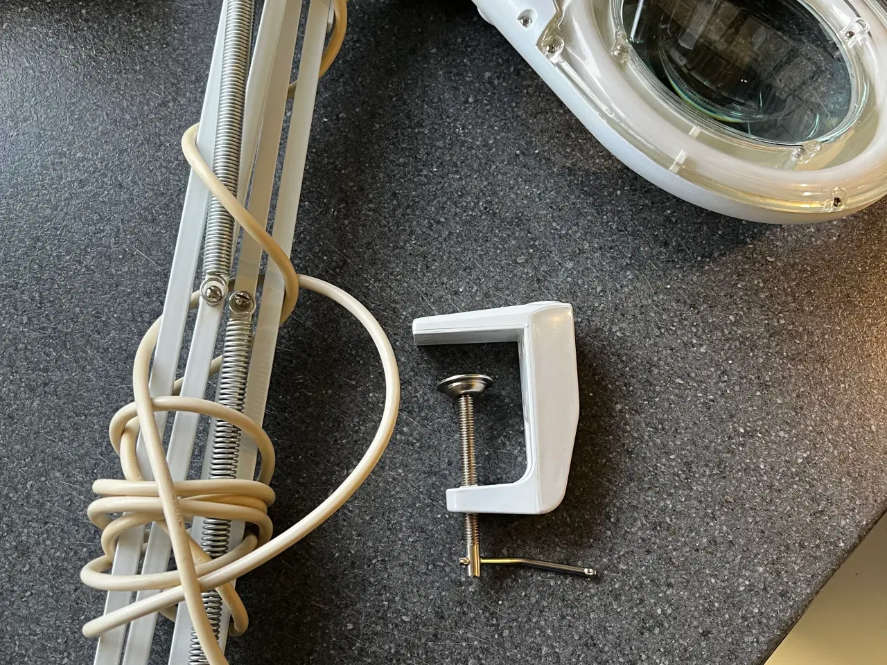 Billede 1 - Bordlampe med forstørelsesglas