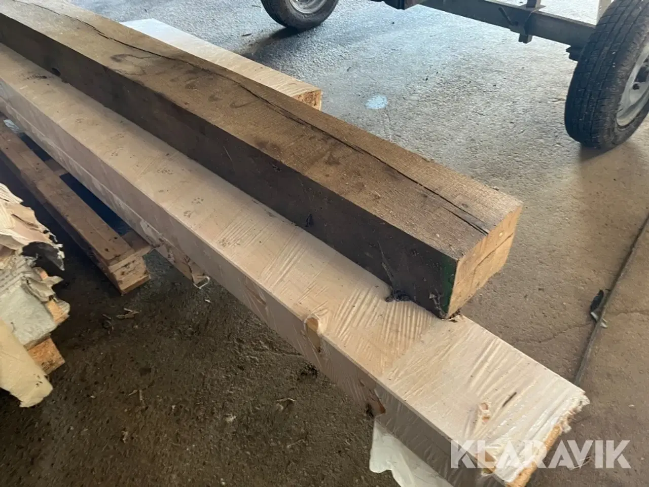 Billede 2 - Limtræsbjælker/egetræbjælke 7 styk