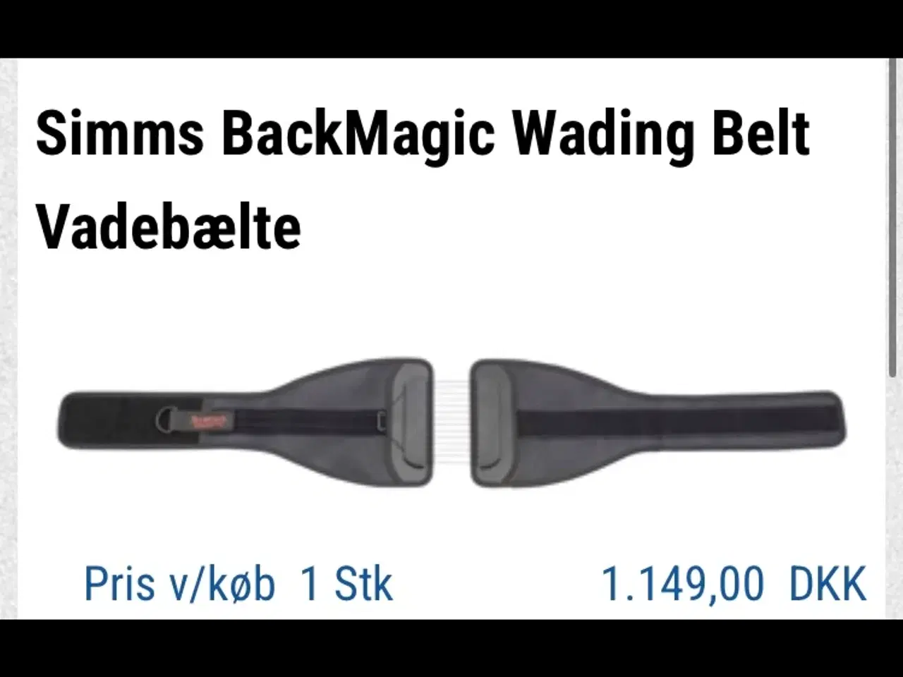 Billede 2 - Simms BackMagic Vadebælte - Str. M.