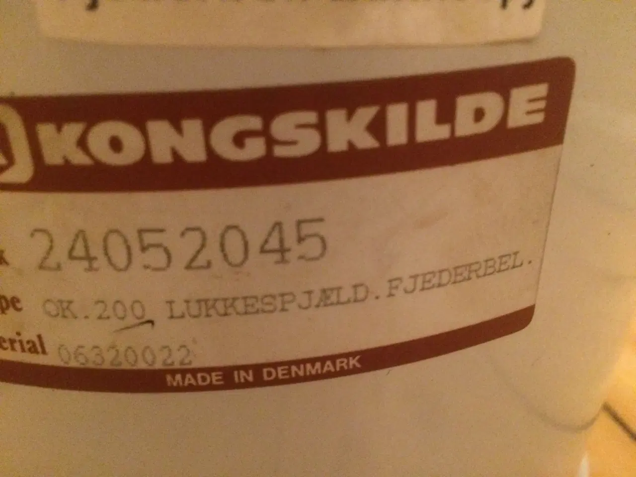 Billede 1 - Kongskilde lukkespjæld