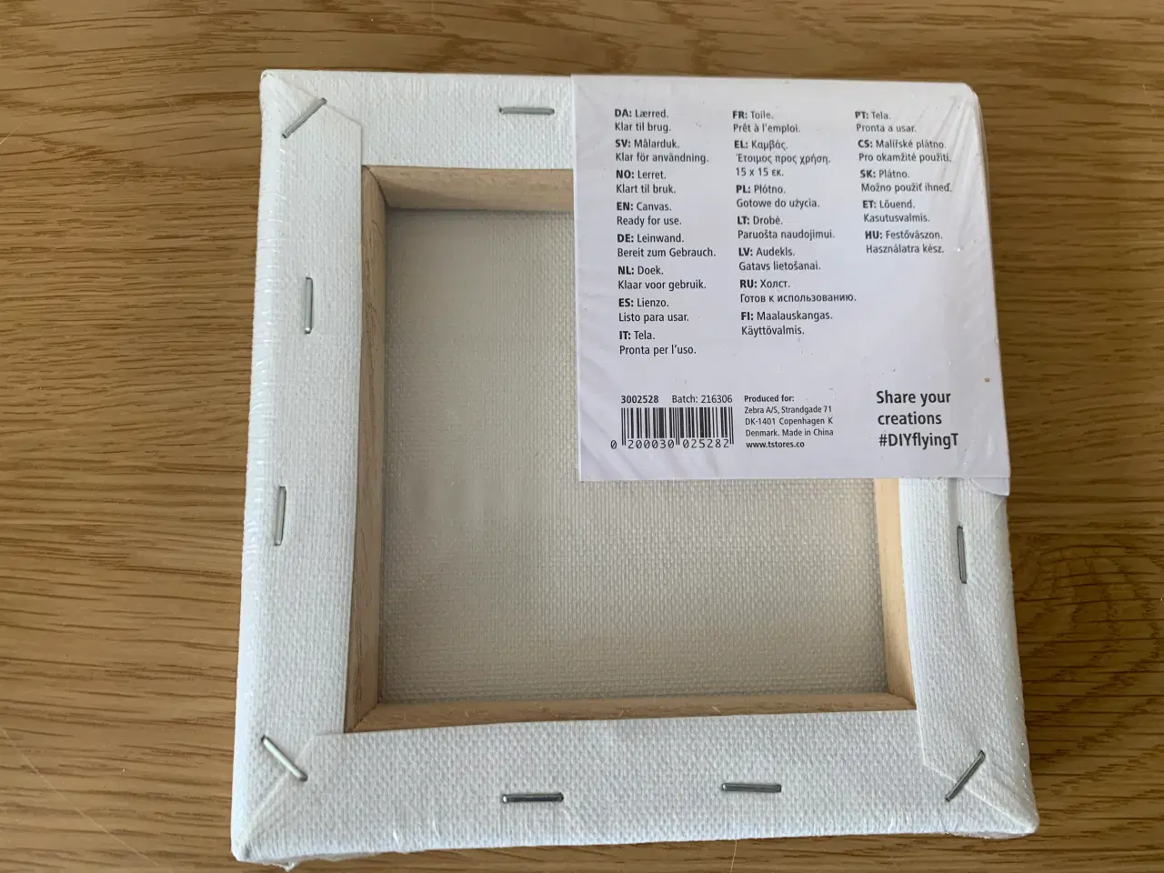 Billede 4 - Bordstaffeli og 6 små 15 x 15 lærreder