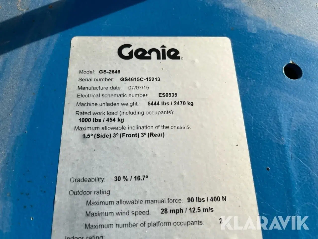 Billede 7 - Sakselift Genie GS-2646
