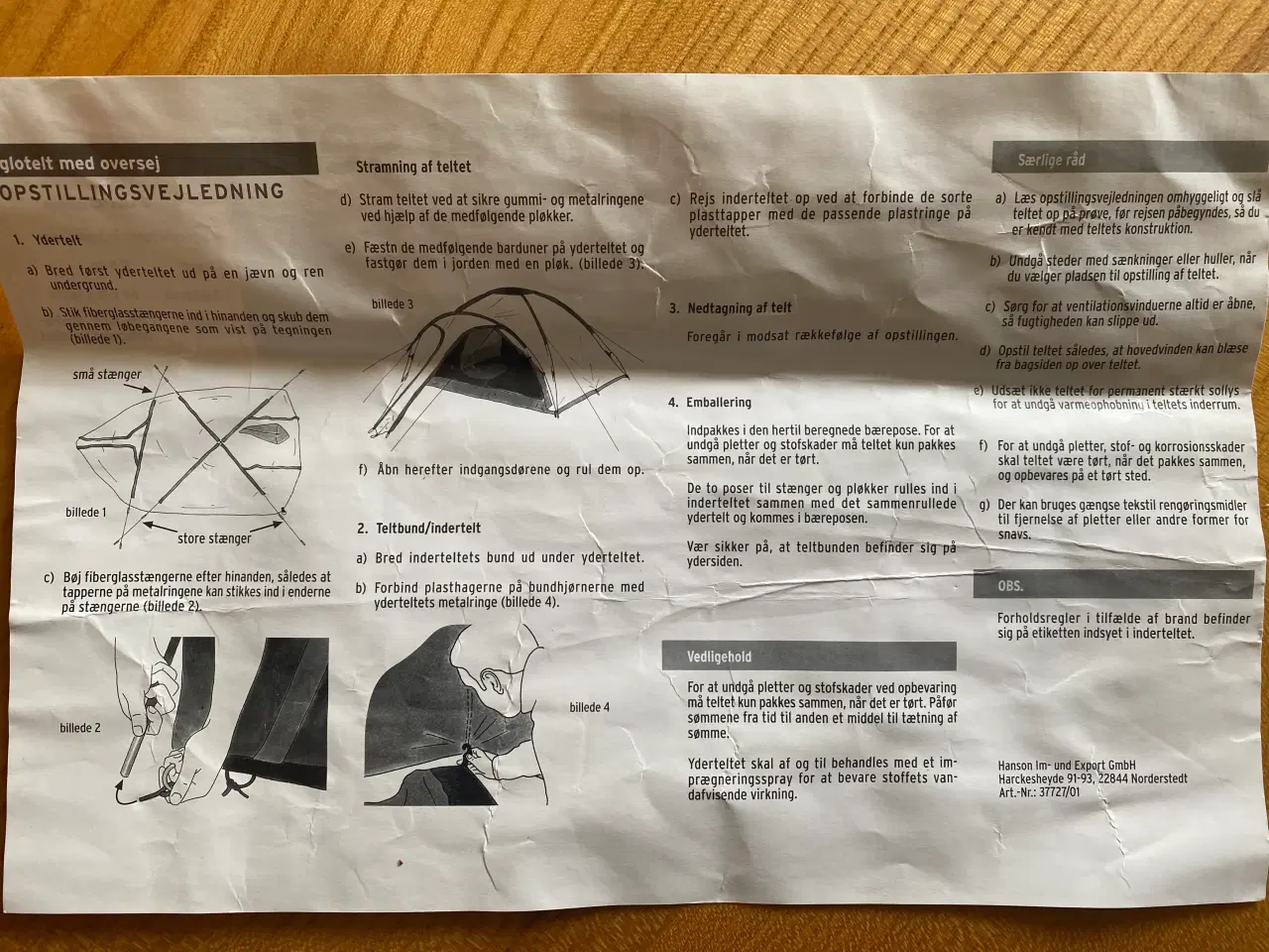 Billede 2 - Iglotelt med oversejl