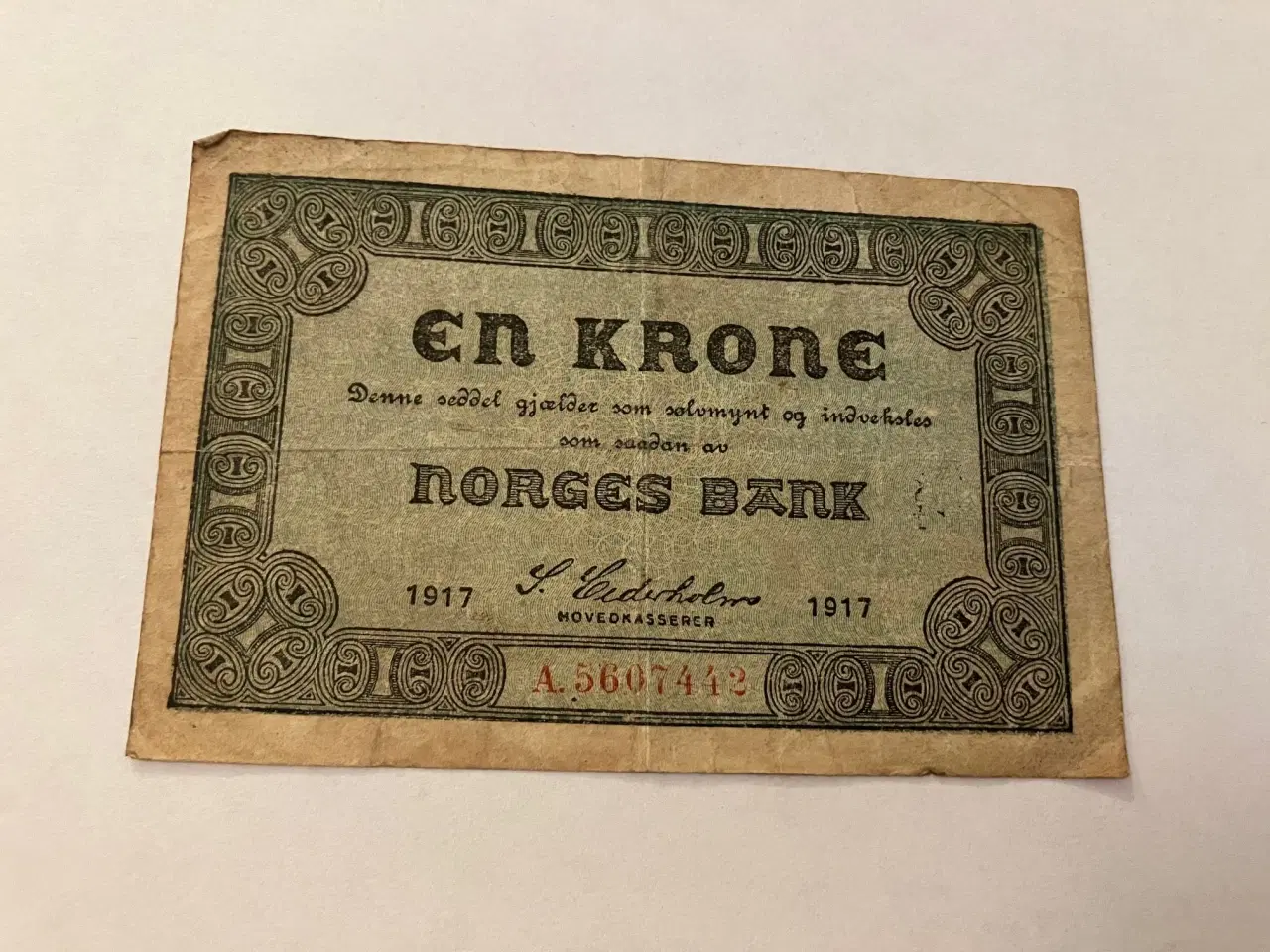 Billede 1 - 1 Krone 1917 Norge