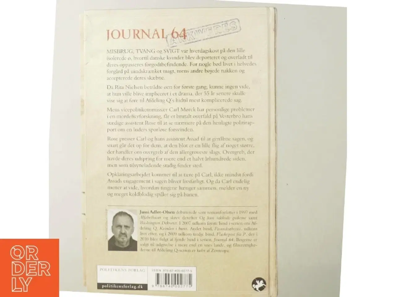 Billede 3 - Journal 64 : krimithriller af Jussi Adler-Olsen (Bog)