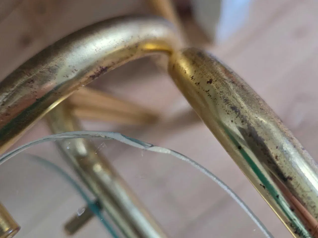 Billede 7 - Små borde med guld stel 