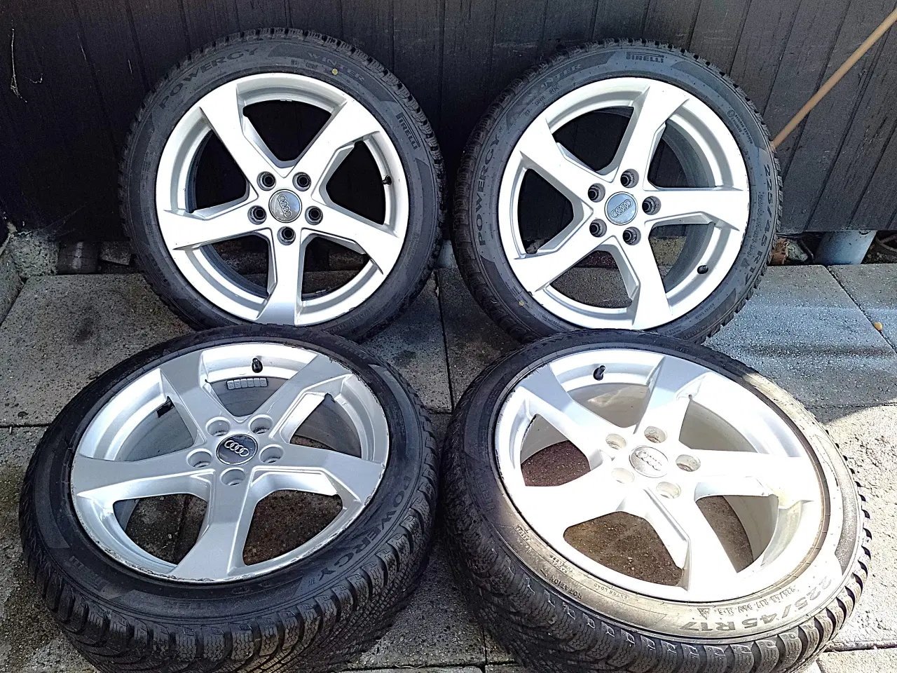 Billede 5 - R17 Audi Alu-fælge på vinterdæk