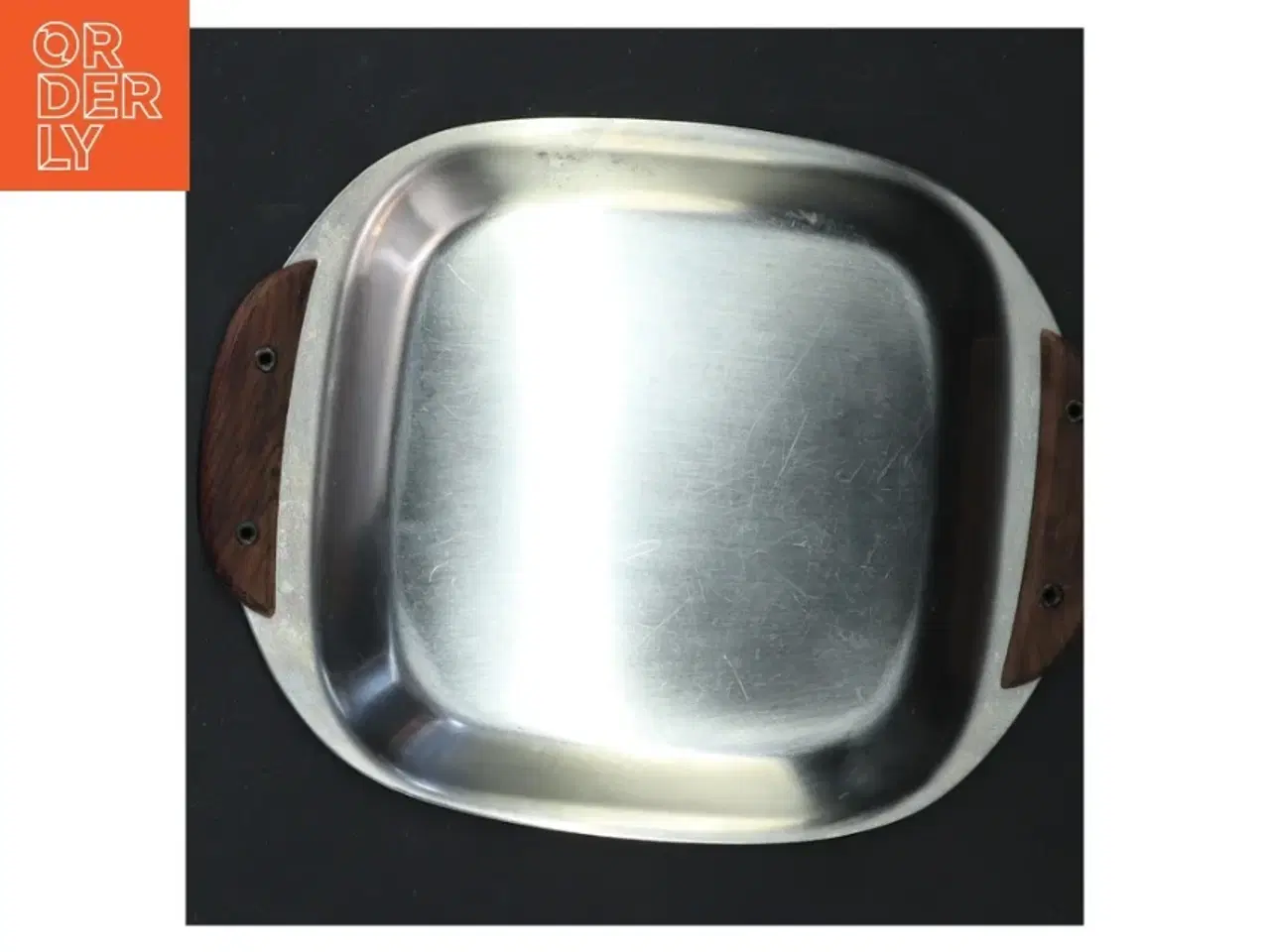 Billede 3 - Rustfri stålfad med håndtag (str. 15x12 cm)