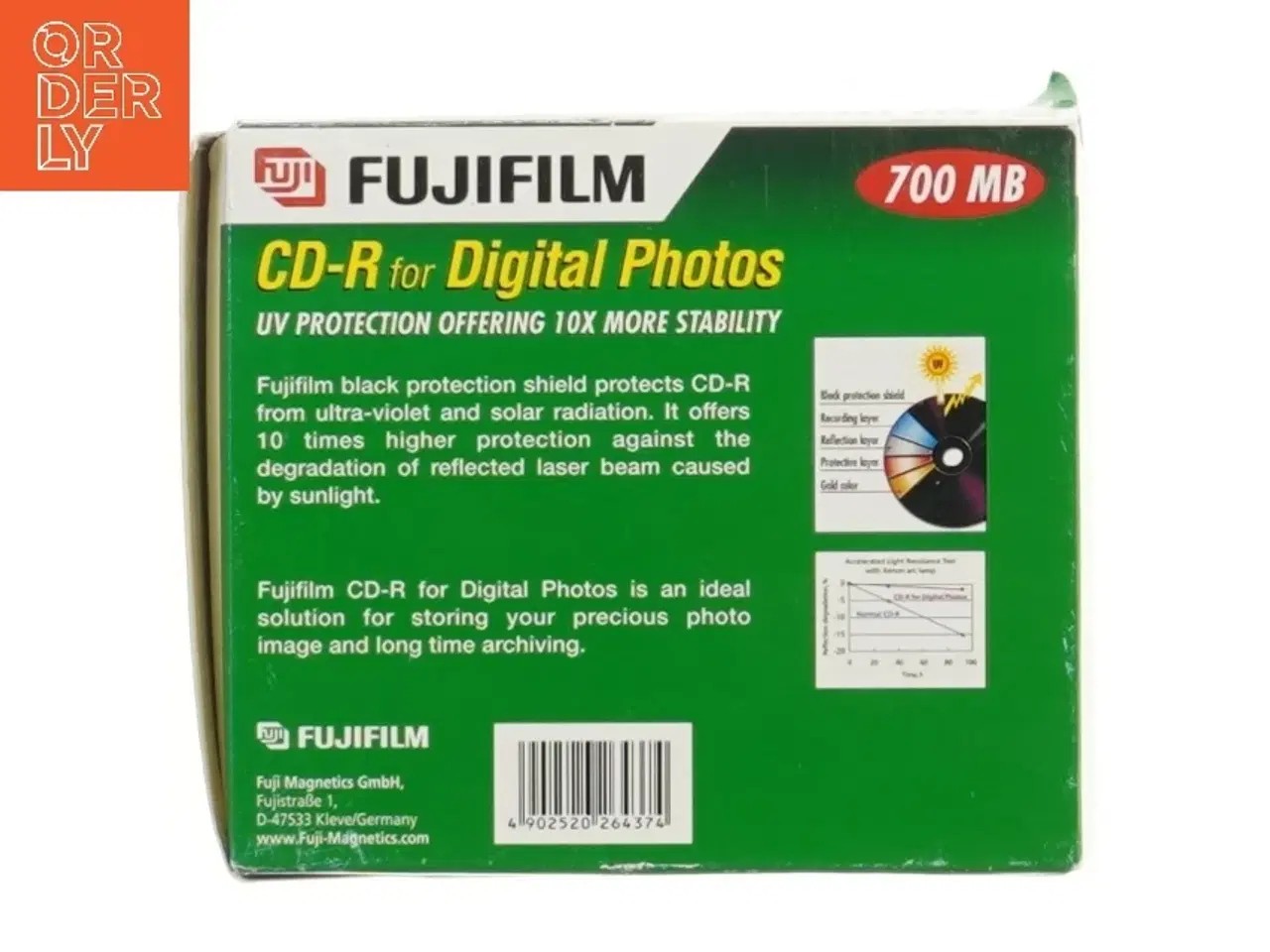 Billede 2 - Fujifilm CD-R 700 MB 10-pak fra Fujifilm (str. 10 stk 13x15 cm)