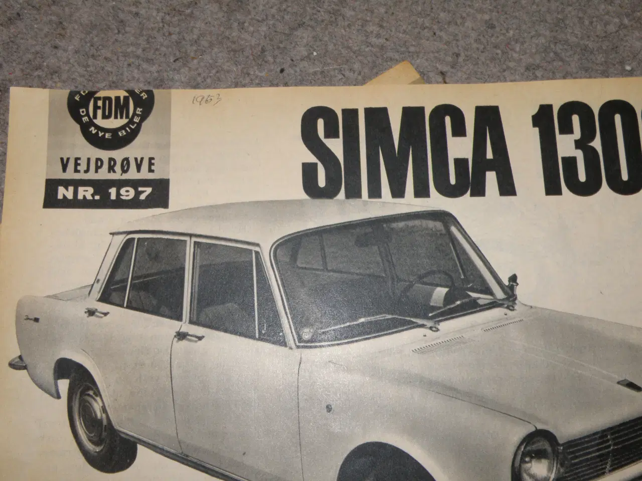 Billede 3 - SIMCA... 1307/09 inst.bog fin.. Brochure+reklamer
