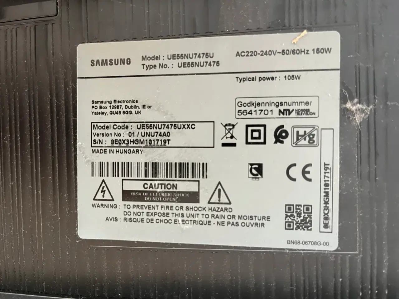 Billede 3 - Samsung UE55NU7475UXXC