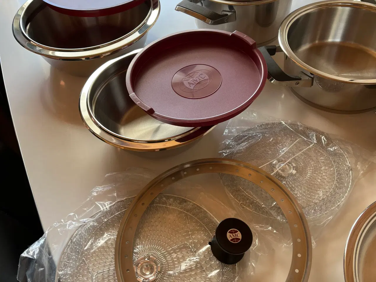 Billede 3 - AMC grydesæt med skåle alt i rustfrit stål