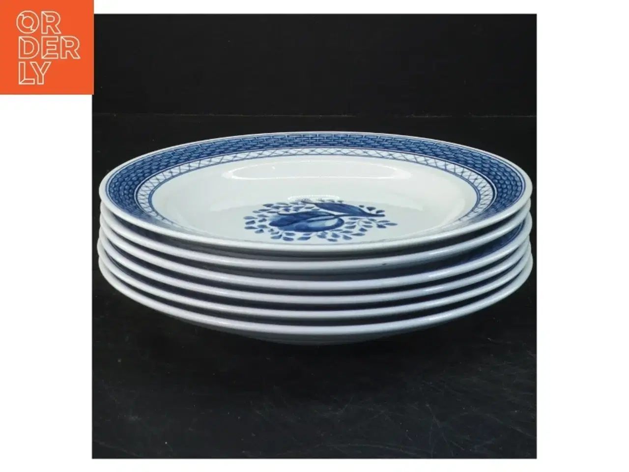 Billede 1 - Royal Copenhagen Aluminia Tranquebar frokosttallerkener (str. Ø 21 cm)