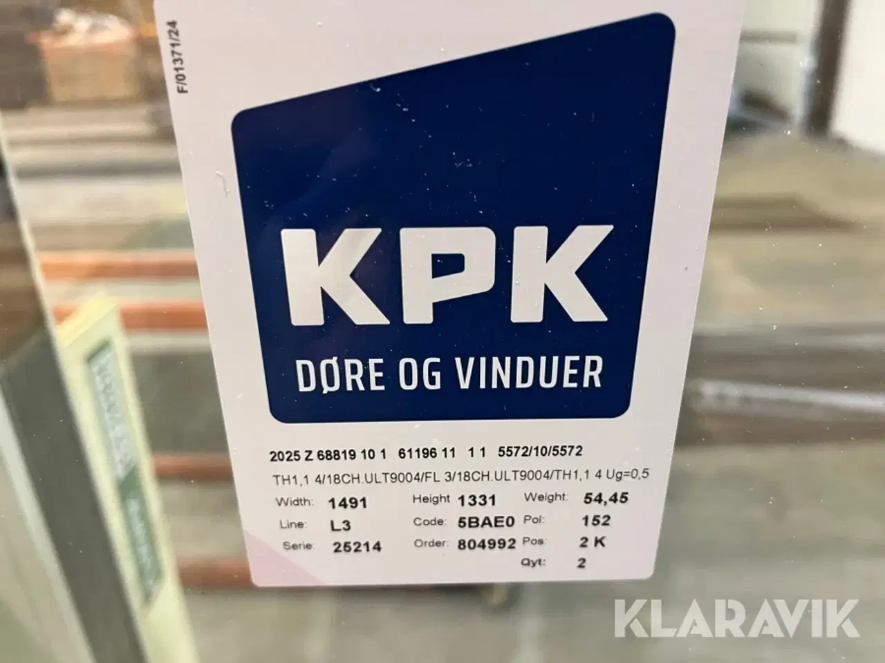 Billede 3 - Vinduer KPK 3 lags - træ/alu - 2 styk