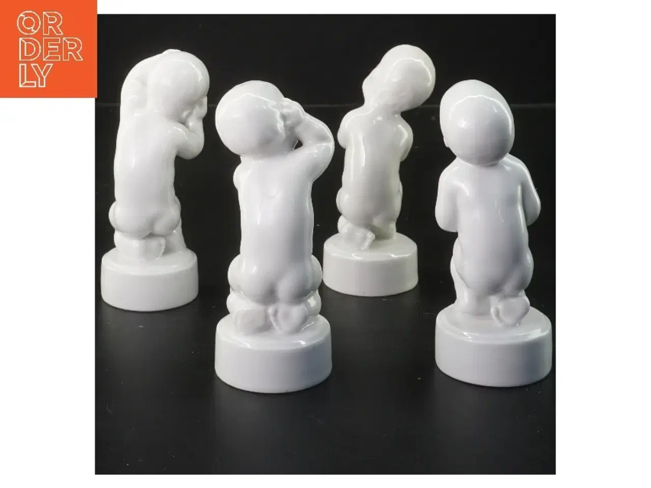 Billede 2 - Porcelænsfigurer af de fire piner (str. 4 stk 11,5 cm) fra Bing & Grøndahl