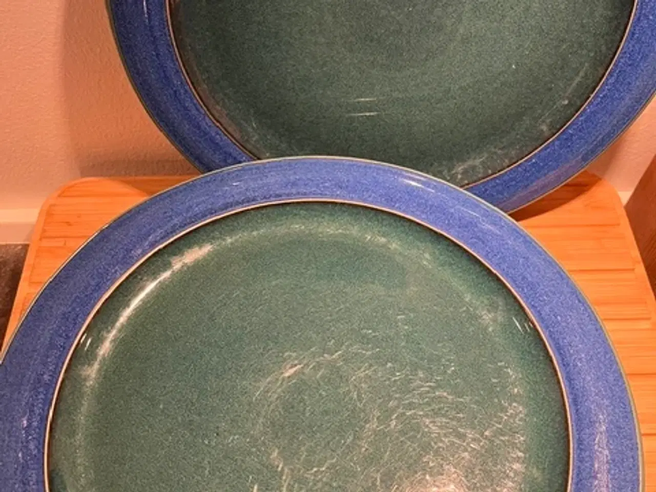 Billede 6 - 8 flotte Denby Harlequin middagstallerkener – 27cm