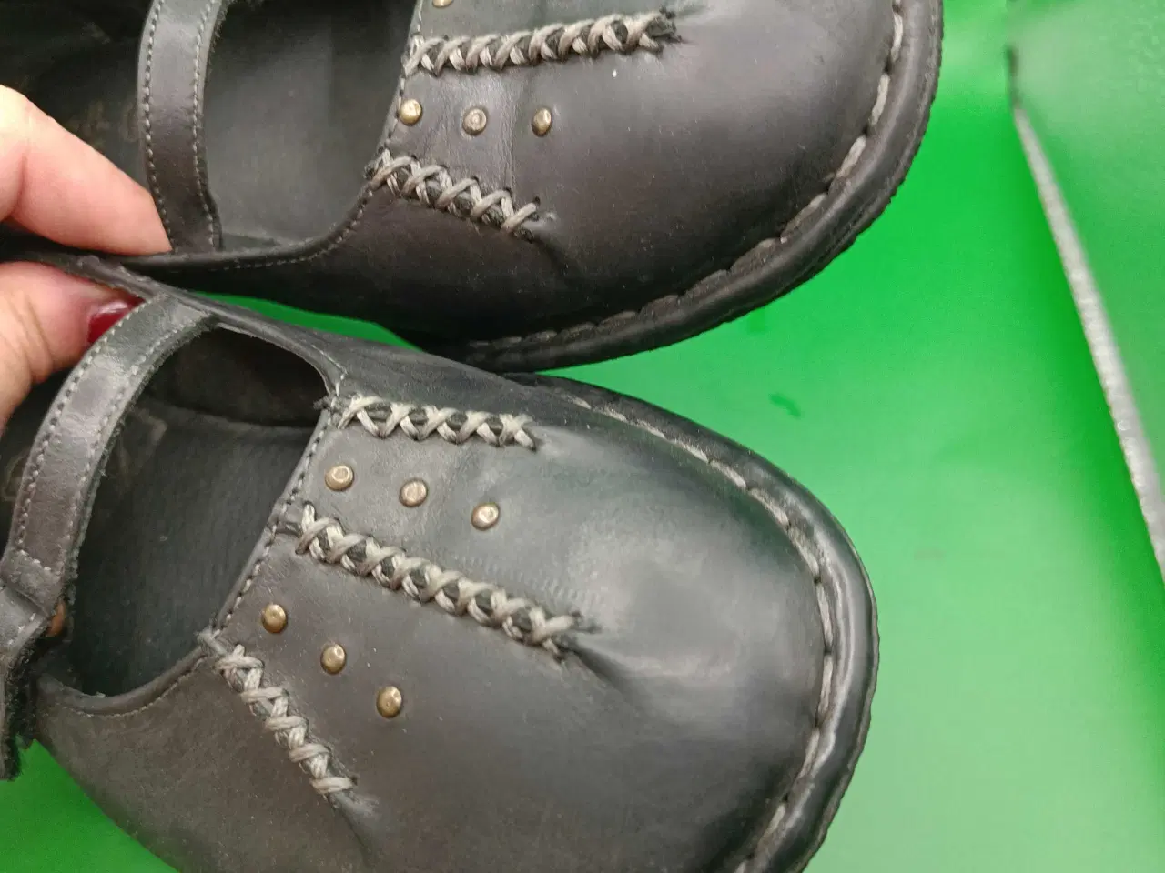 Billede 4 - Mary B sort læder sko 