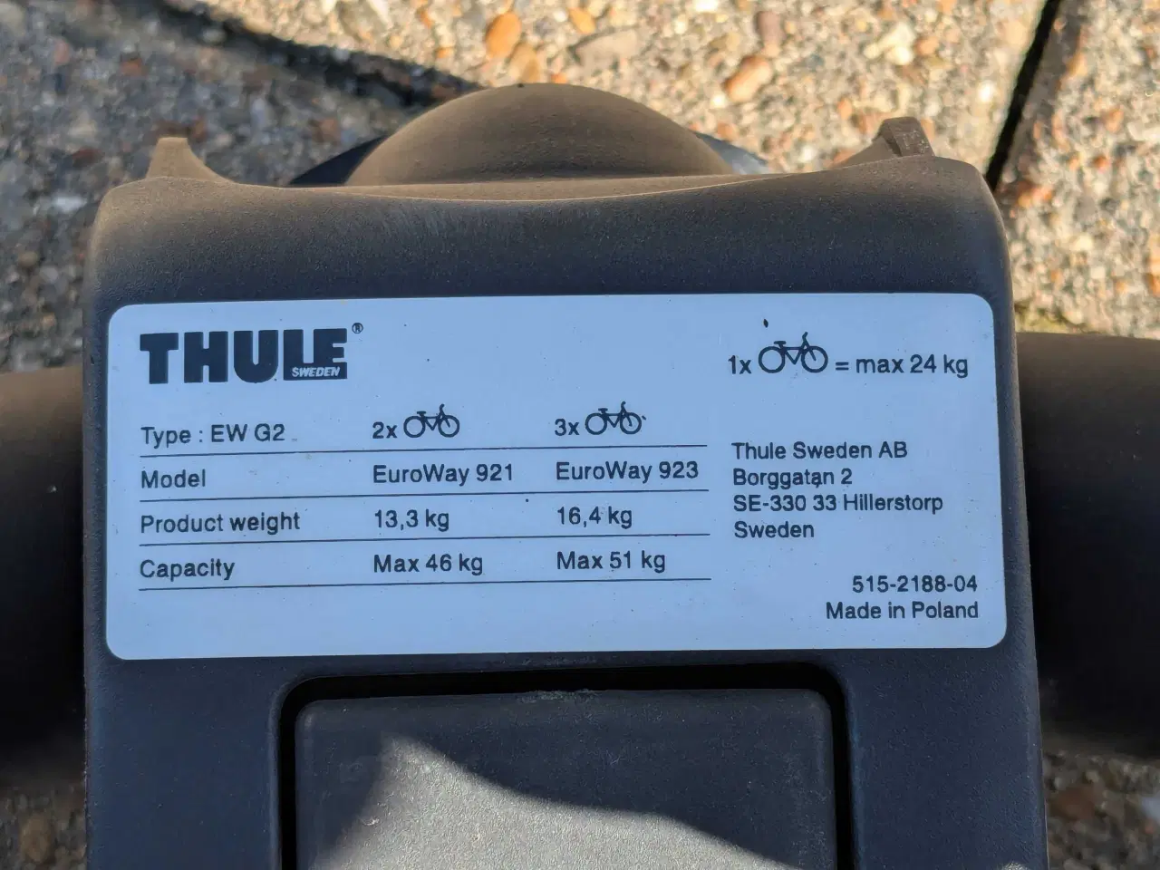 Billede 2 - Thule cykelholder / cykelstativ til 2 cykler