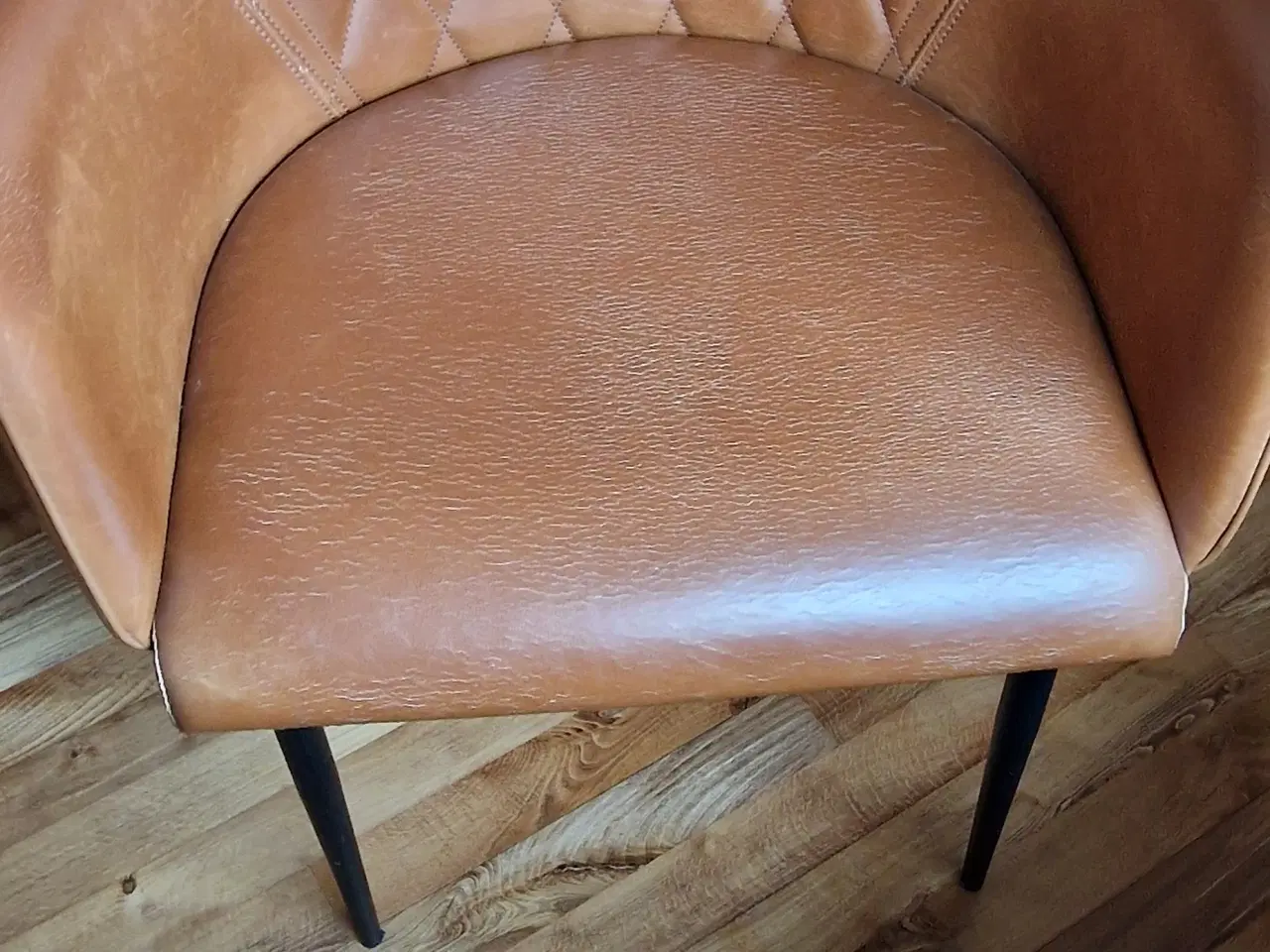 Billede 1 - DAN-FORM Rombo lænestol, vintage lysebrun