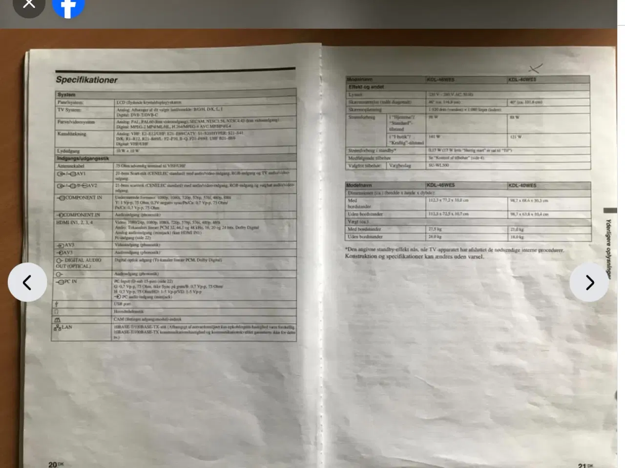 Billede 6 - Sony Bravia TV , 40 tommer. Fungerer helt perfekt 