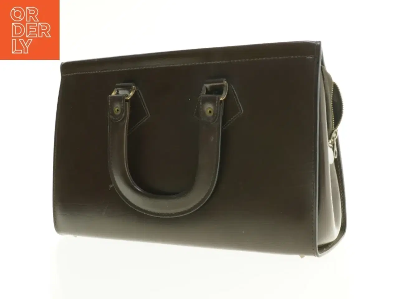 Billede 2 - Vintage læder håndtaske (str. 41 x 25 cm)