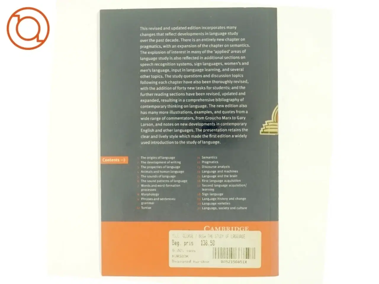 Billede 3 - The study of language af George Yule (Bog)