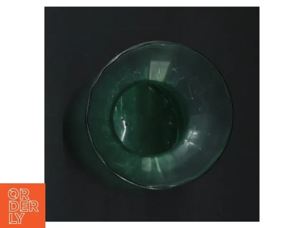 Billede 2 - Grøn glasvase (str. H 18 cm, ø 8 cm)