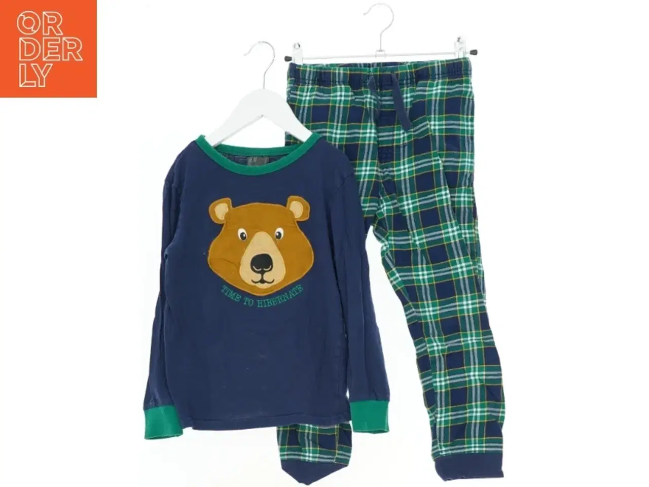 Billede 1 - Børnepyjamas med bjørnemotiv fra H&M (str. 122)
