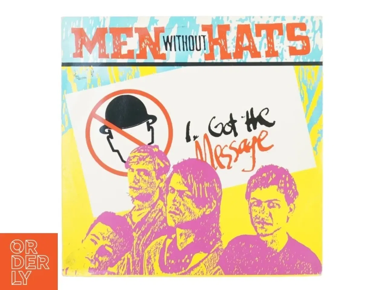 Billede 1 - LP af men without hats; "I got the message" fra Statik Records