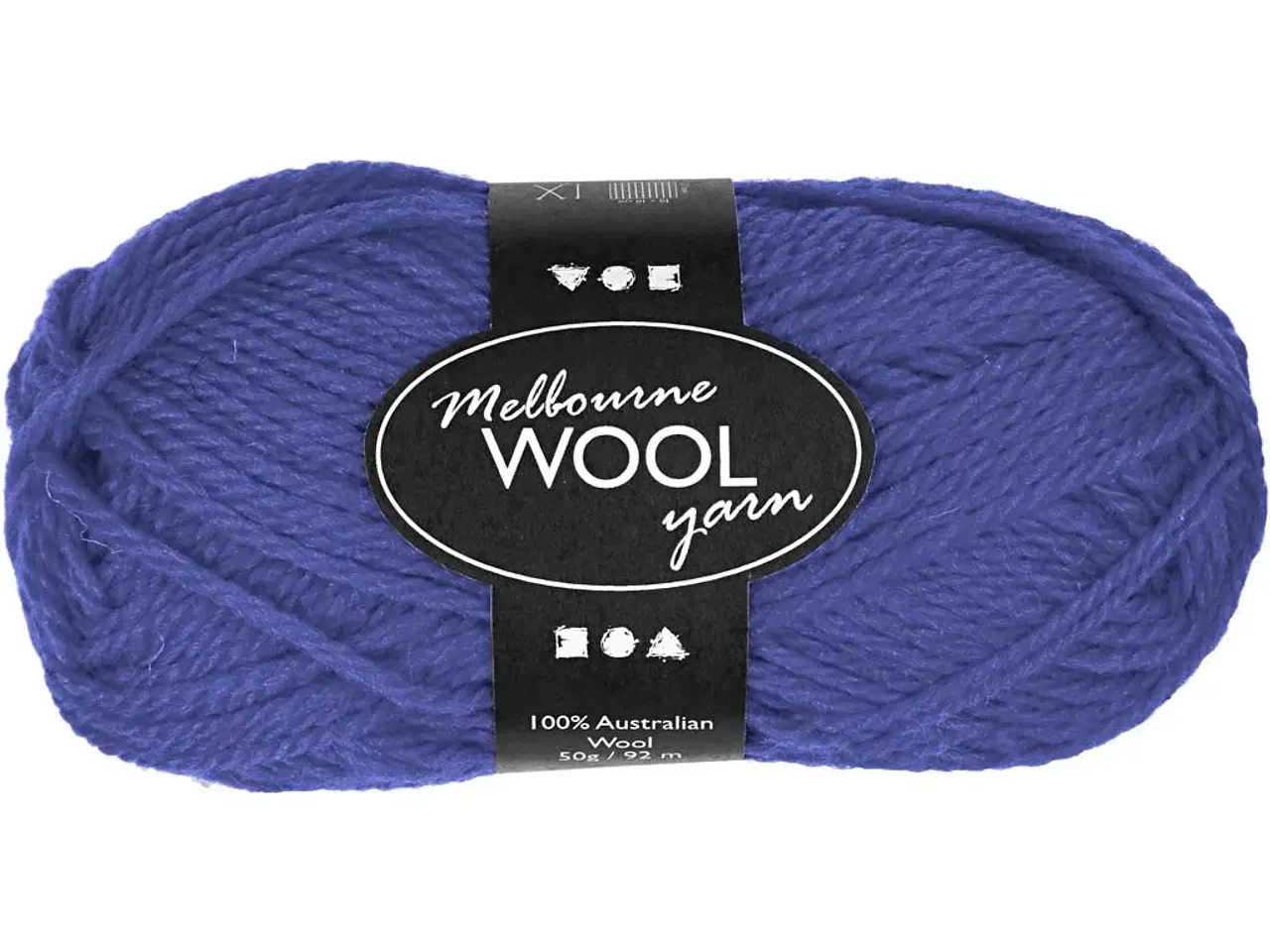 Billede 1 - Melbourne Uldgarn, L: 92 M, blå, 50 g/ 1 ngl.