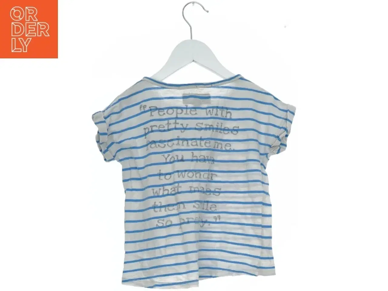 Billede 2 - T-shirt med striber og læbedesign fra Pepe Jeans (str. 128)