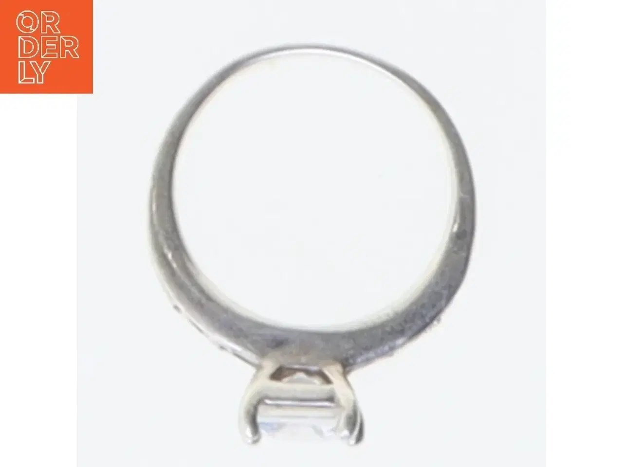 Billede 2 - Sølv ring med sten (str. 48 mm)