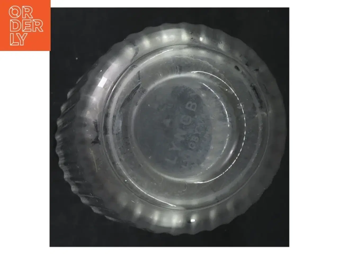 Billede 2 - Riflet glasvase fra Lyngby (str. 20 cm)