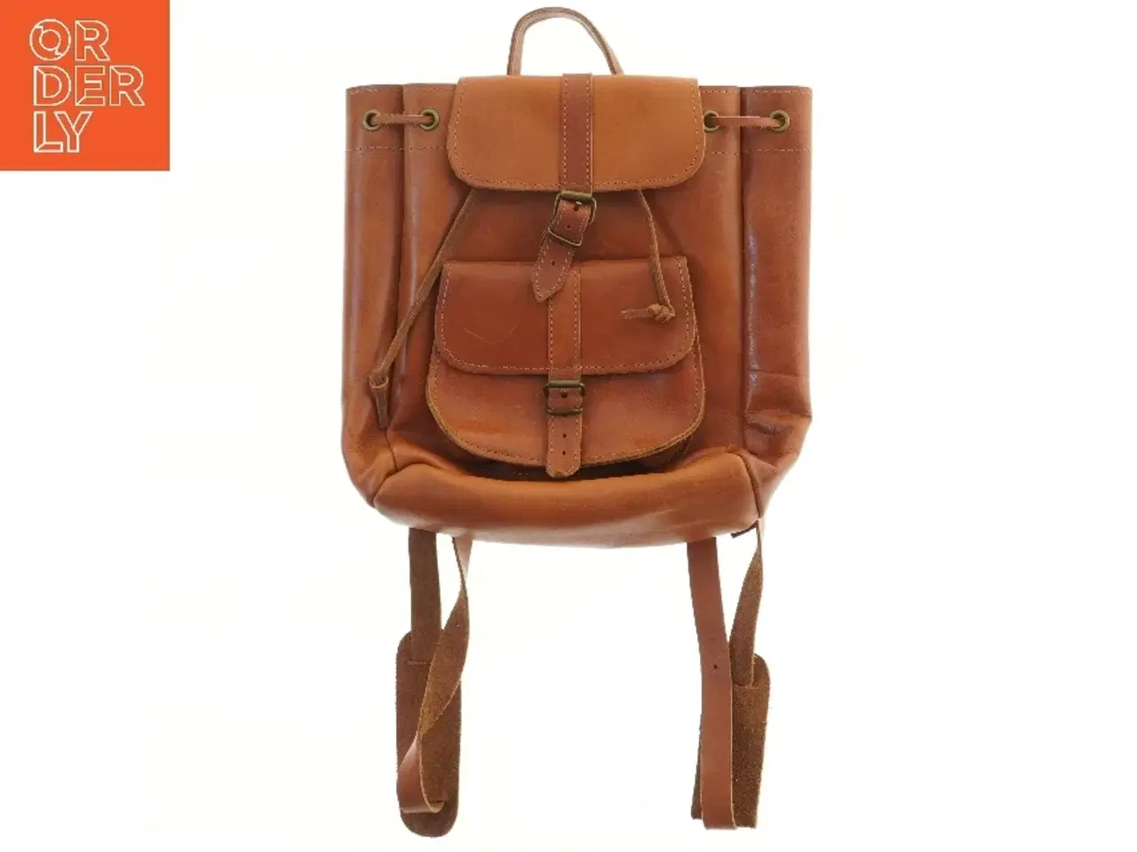 Billede 1 - Læderrygsæk (str. 32x32 cm)