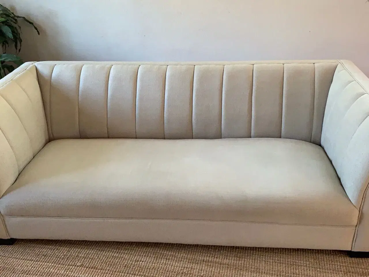 Billede 1 - Beige stof sofa 
