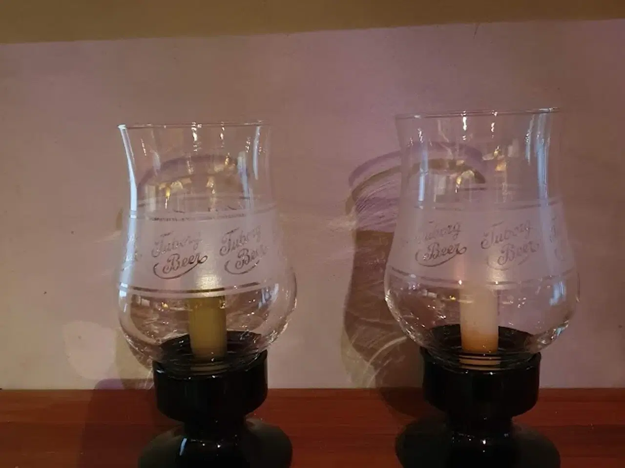 Billede 1 - 2 unikke vintage lysestager - Tuborg/Carlsberg