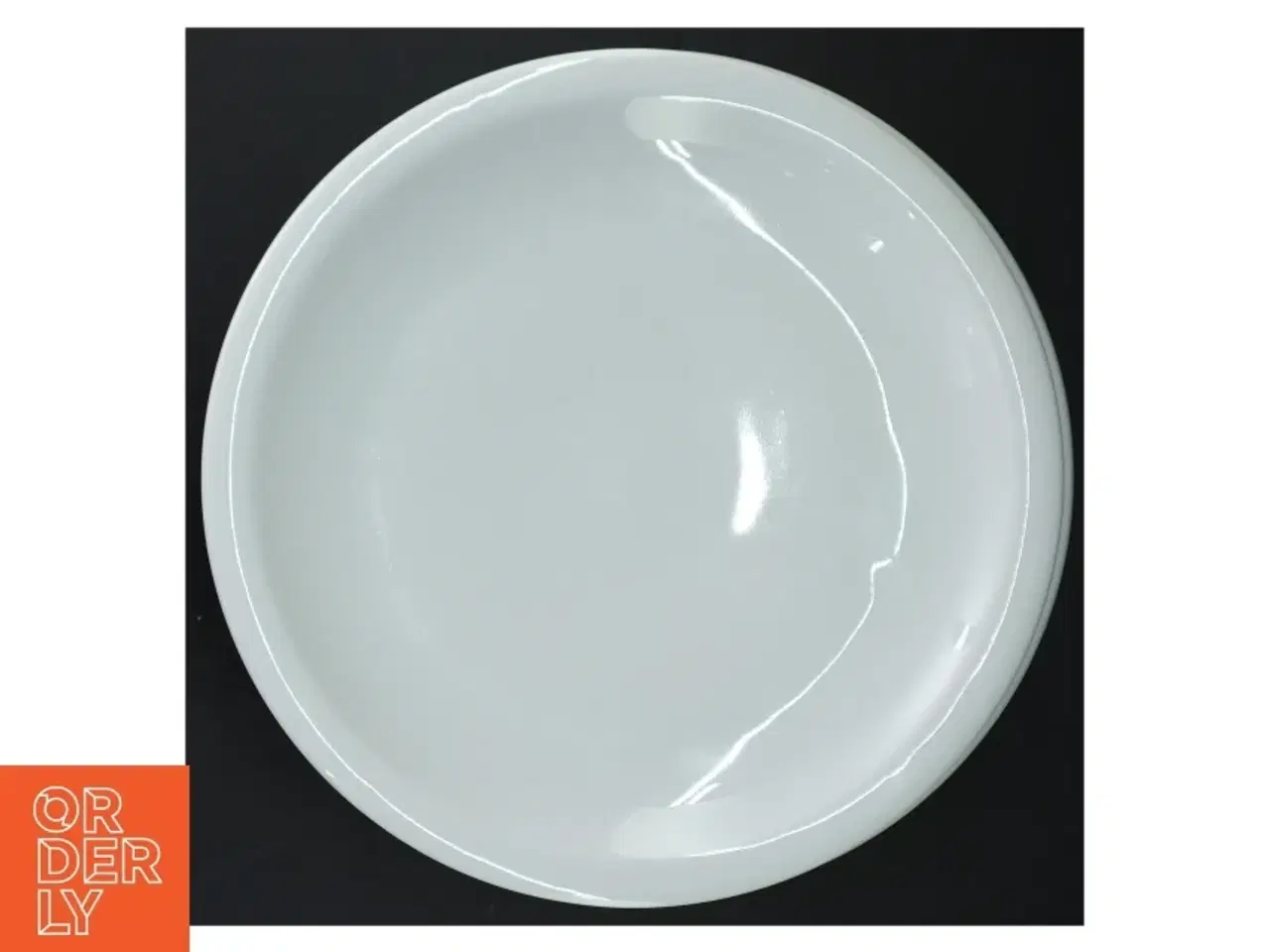 Billede 6 - 8 middagstallerkener, hvidt porcelæn (str. 23,5 cm)